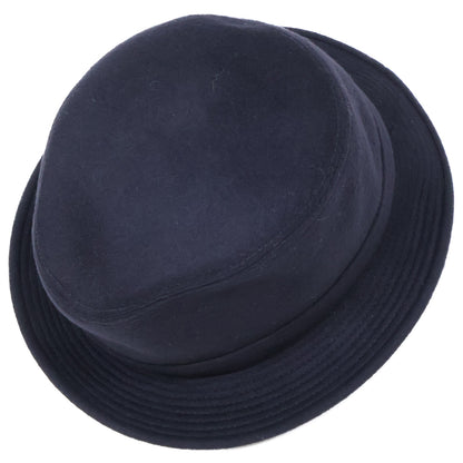 HERMES Black Cashmere Hat Size 57