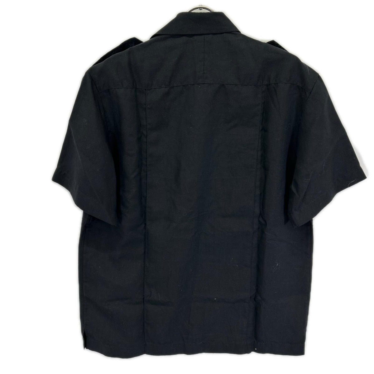 Dunhill Linen Blend Safari Shirt Black Size M