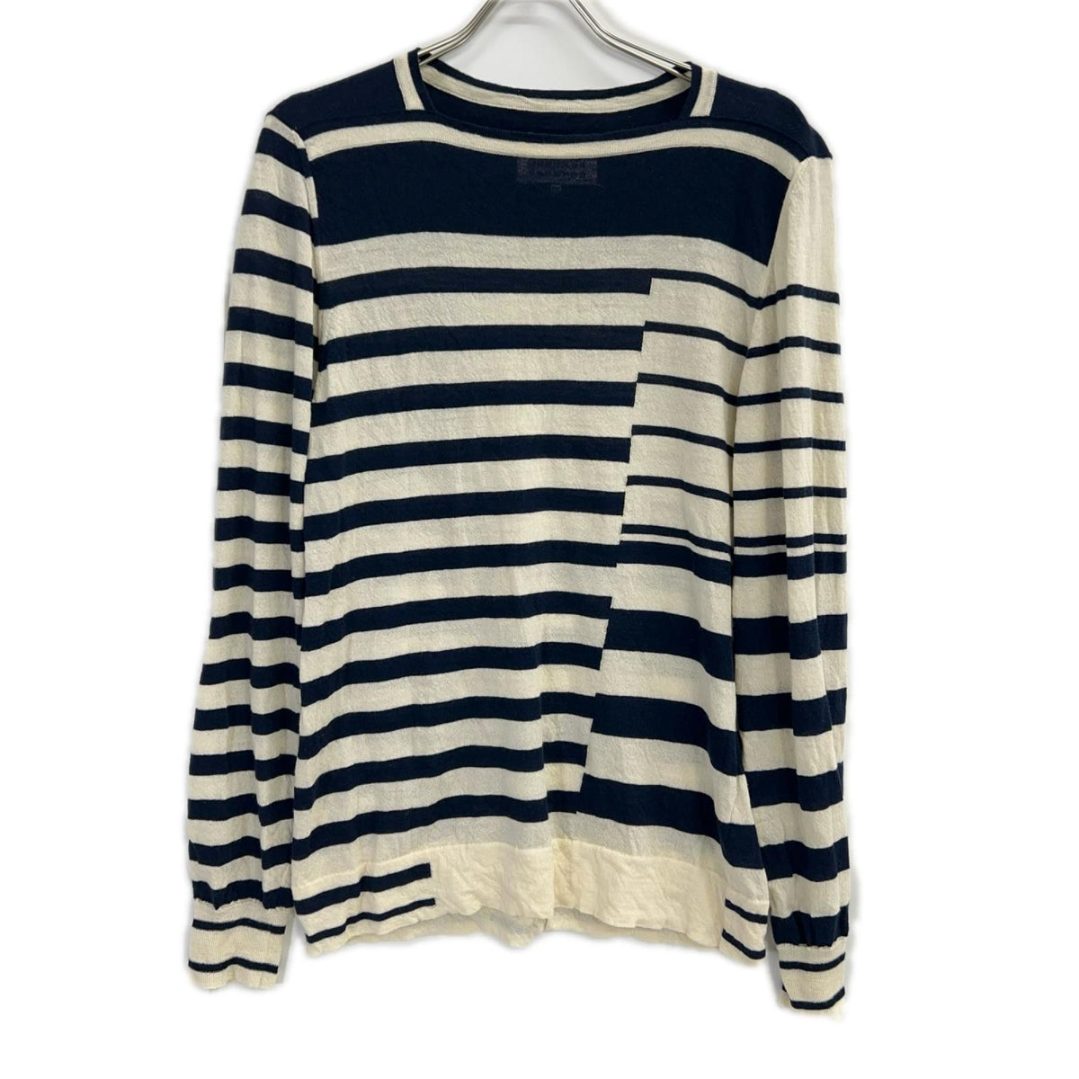 MARTIN MARGIELA 16SS Striped Knit Navy/Ivory Size 1