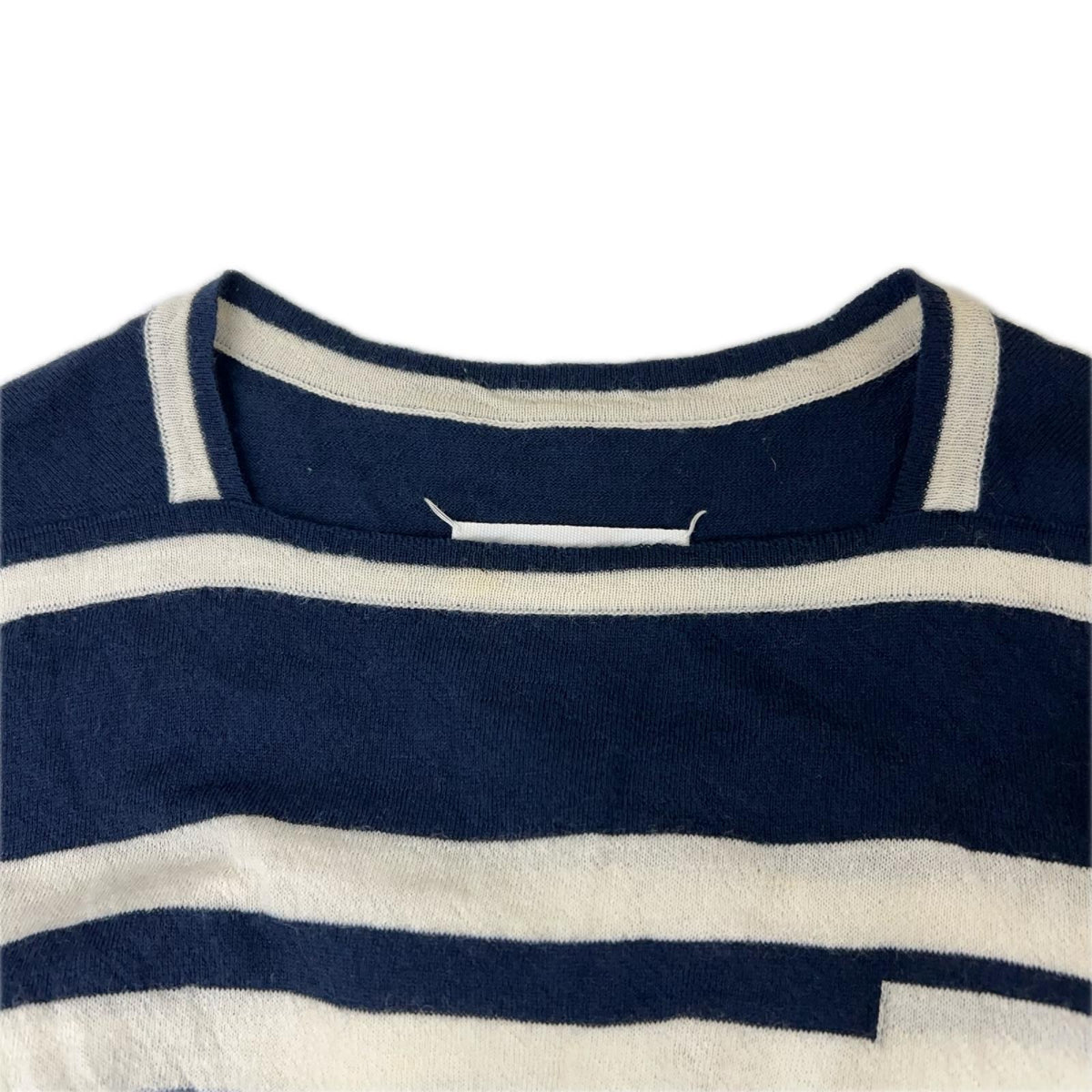 MARTIN MARGIELA 16SS Striped Knit Navy/Ivory Size 1