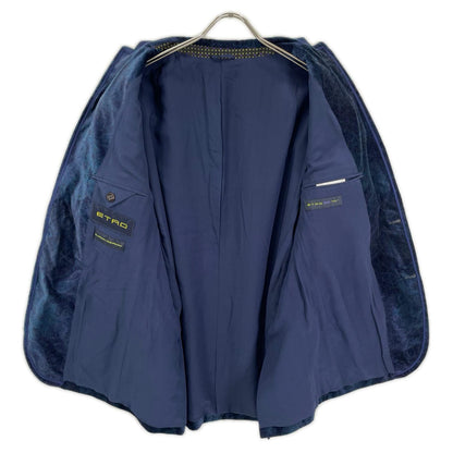 ETRO SUPERLEGGERA Velour Jacket Navy Size 56