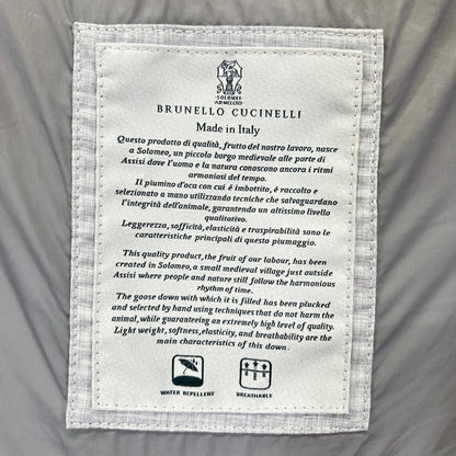 BRUNELLO CUCINELLI Ivory Down Vest Size M