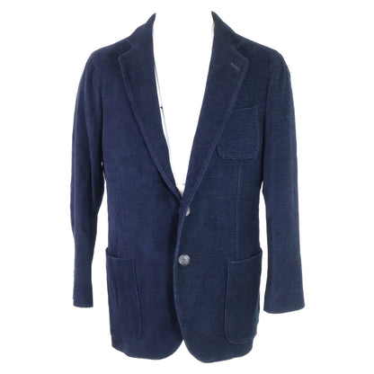GIORGIOARMANI Silk Blend Twill Jacket Navy Size 52