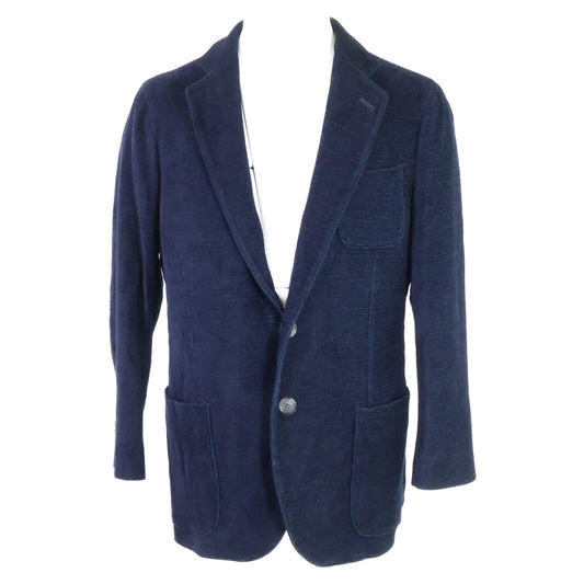 GIORGIOARMANI Silk Blend Twill Jacket Navy Size 52