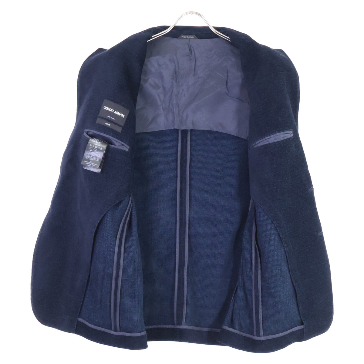 GIORGIOARMANI Silk Blend Twill Jacket Navy Size 52