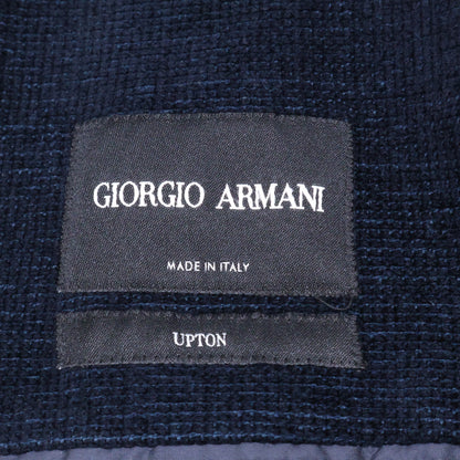 GIORGIOARMANI Silk Blend Twill Jacket Navy Size 52