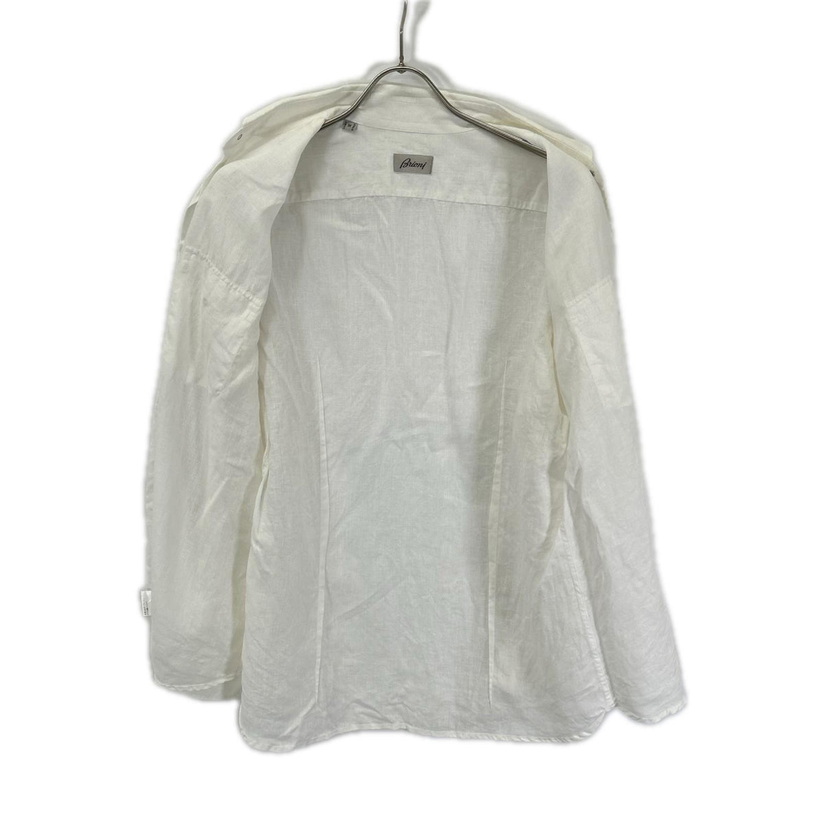 Brioni White Linen Shirt Size 3