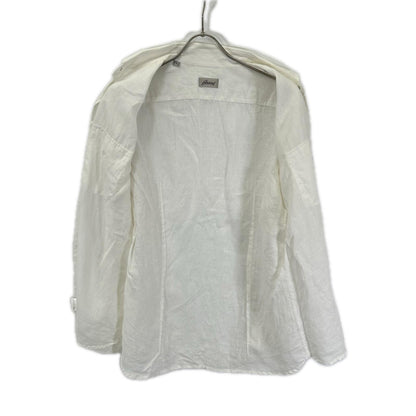Brioni White Linen Shirt Size 3