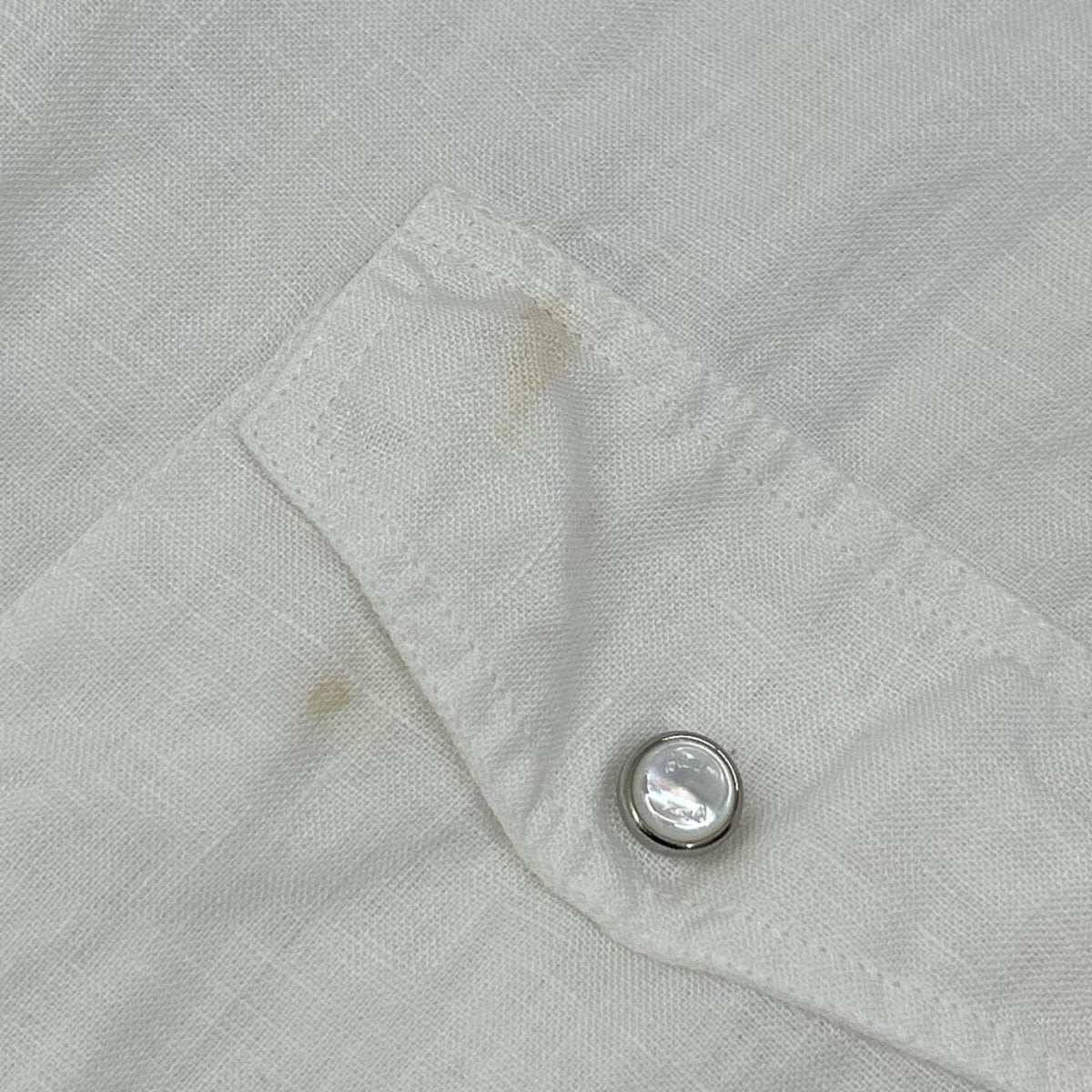 Brioni White Linen Shirt Size 3
