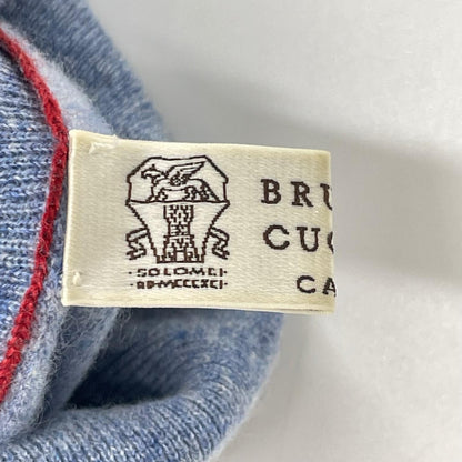 BRUNELLO CUCINELLI Blue Cashmere Turtleneck Knit Size 50