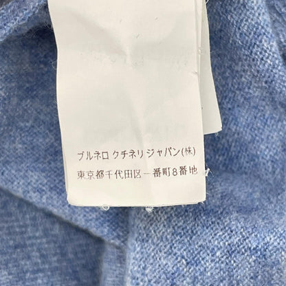 BRUNELLO CUCINELLI Blue Cashmere Turtleneck Knit Size 50