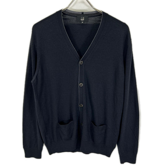 Dunhill Black Wool Silk Knit Cardigan Size M