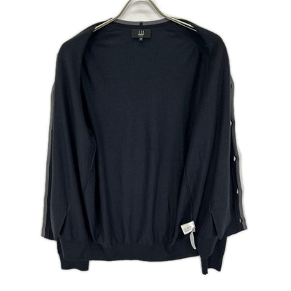 Dunhill Black Wool Silk Knit Cardigan Size M