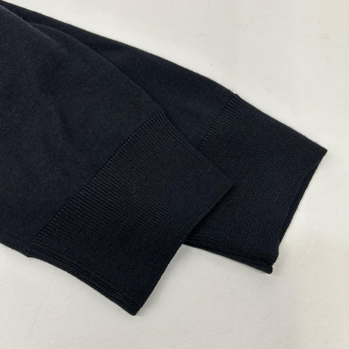 Dunhill Black Wool Silk Knit Cardigan Size M