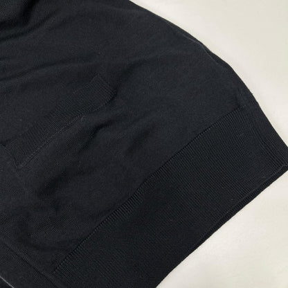 Dunhill Black Wool Silk Knit Cardigan Size M