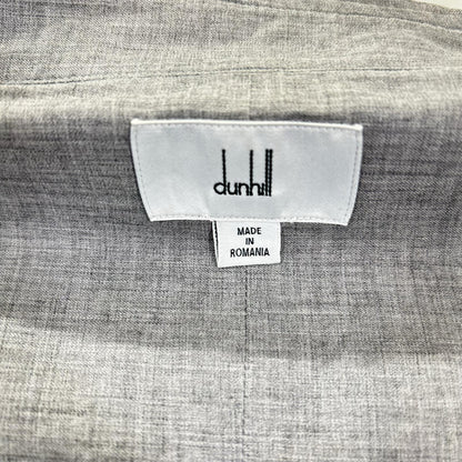 Dunhill Gray Cotton Cashmere Wool Long Sleeve Shirt Size L