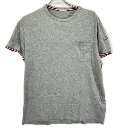 MONCLER 16SS Gray Chest Pocket Cotton T-Shirt Size XL