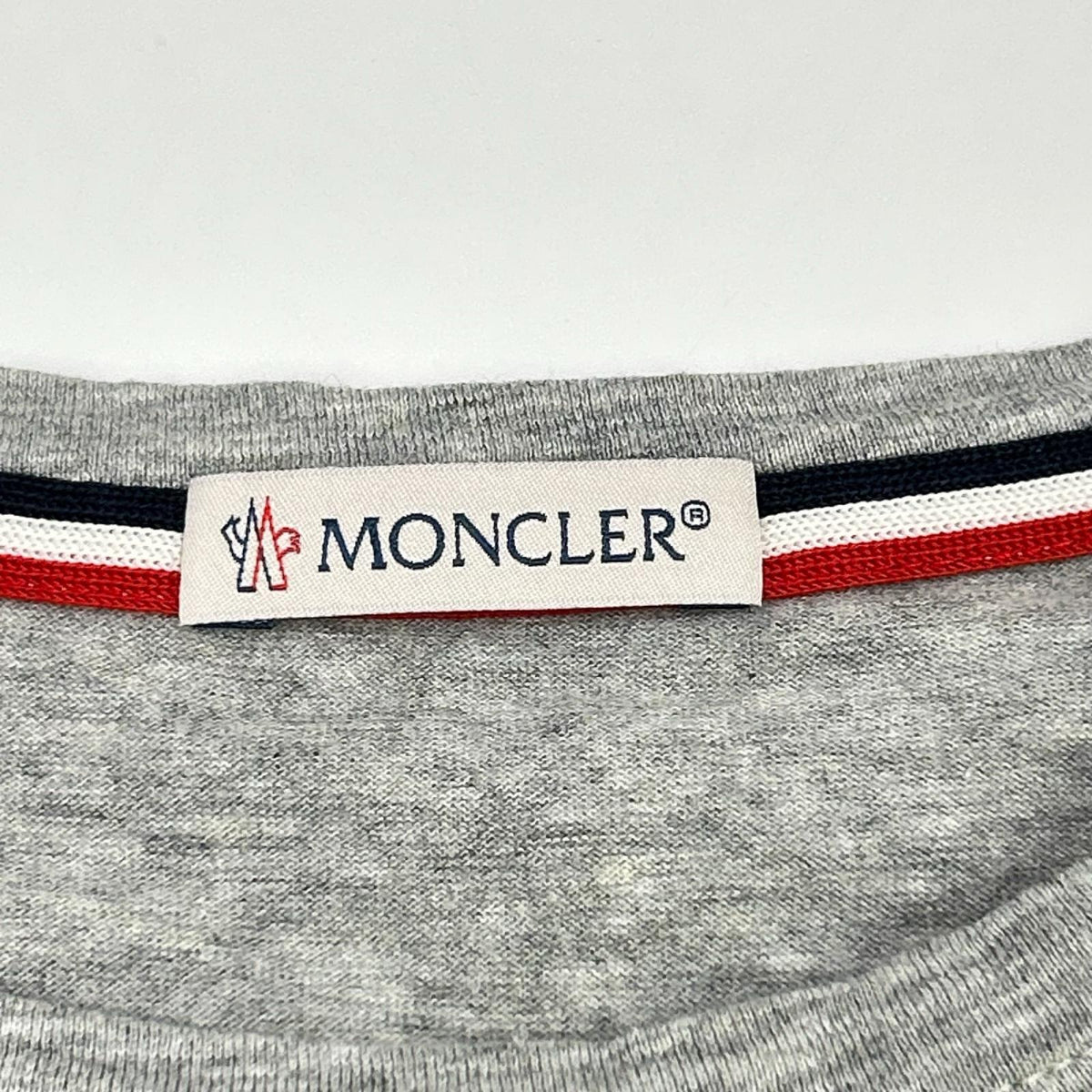 MONCLER 16SS Gray Chest Pocket Cotton T-Shirt Size XL