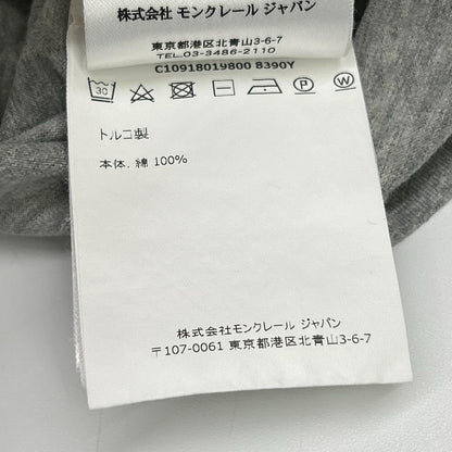 MONCLER 16SS Gray Chest Pocket Cotton T-Shirt Size XL