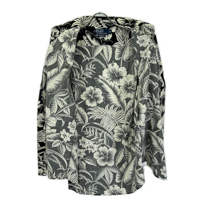 POLObyRalphLauren Black CustomFit Hibiscus Polo Size L