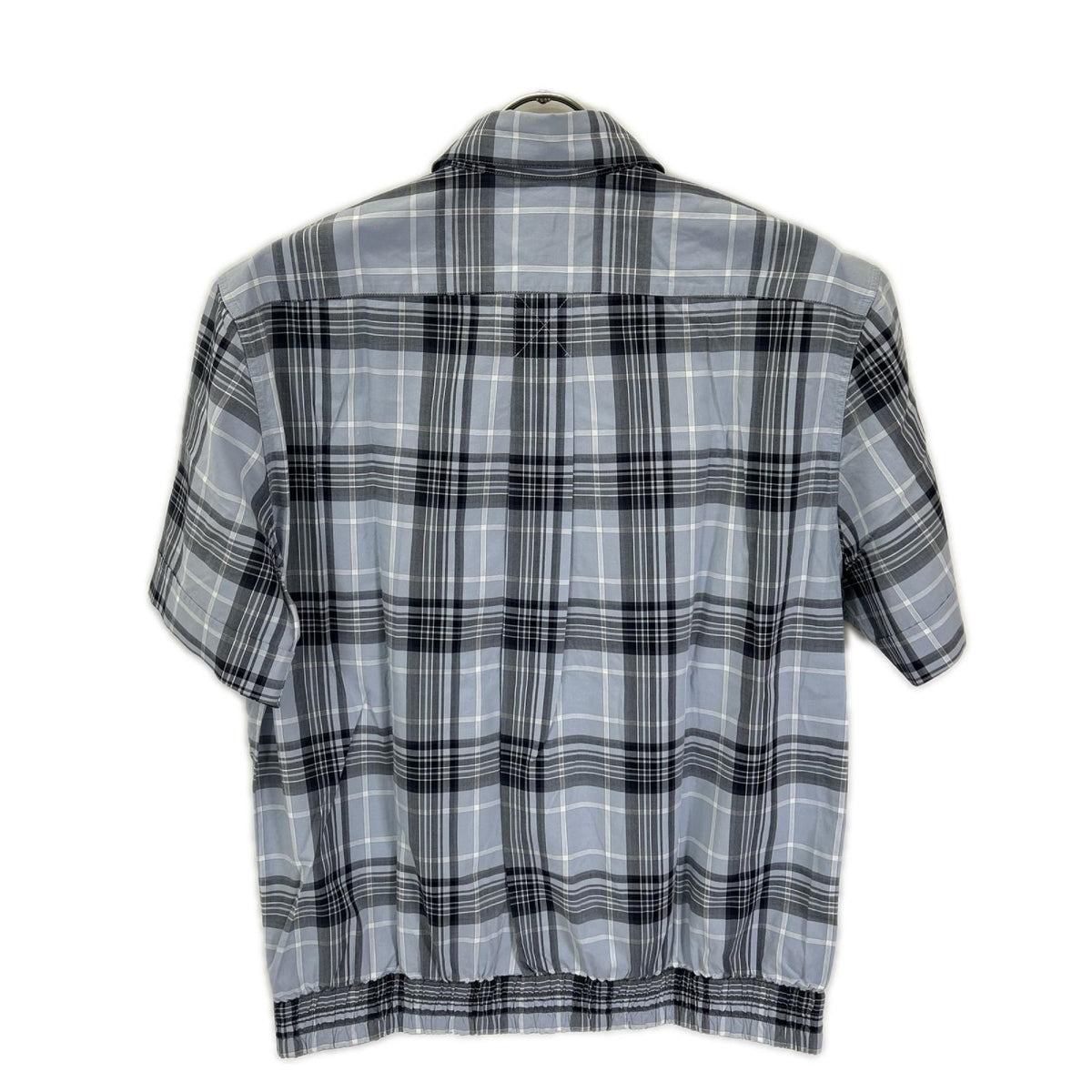 DOLCE&GABBANA Blue Check Half-Sleeve Shirt Size 41