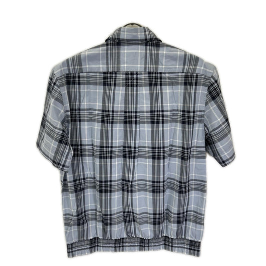 DOLCE&GABBANA Blue Check Half-Sleeve Shirt Size 41