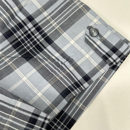 DOLCE&GABBANA Blue Check Half-Sleeve Shirt Size 41