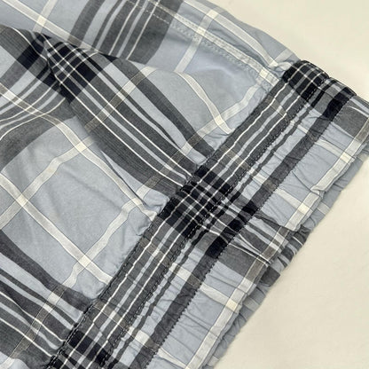 DOLCE&GABBANA Blue Check Half-Sleeve Shirt Size 41