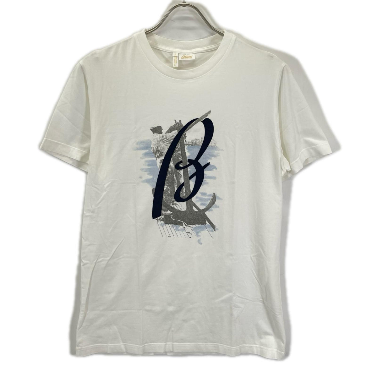 Brioni White Cotton T-Shirt Size L