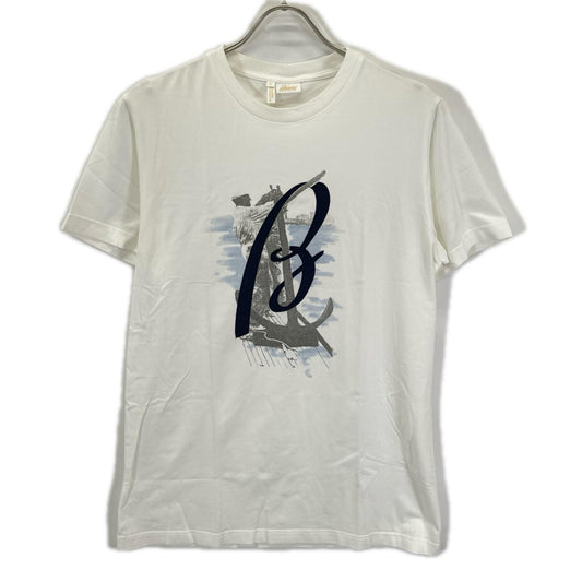 Brioni White Cotton T-Shirt Size L