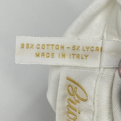 Brioni White Cotton T-Shirt Size L