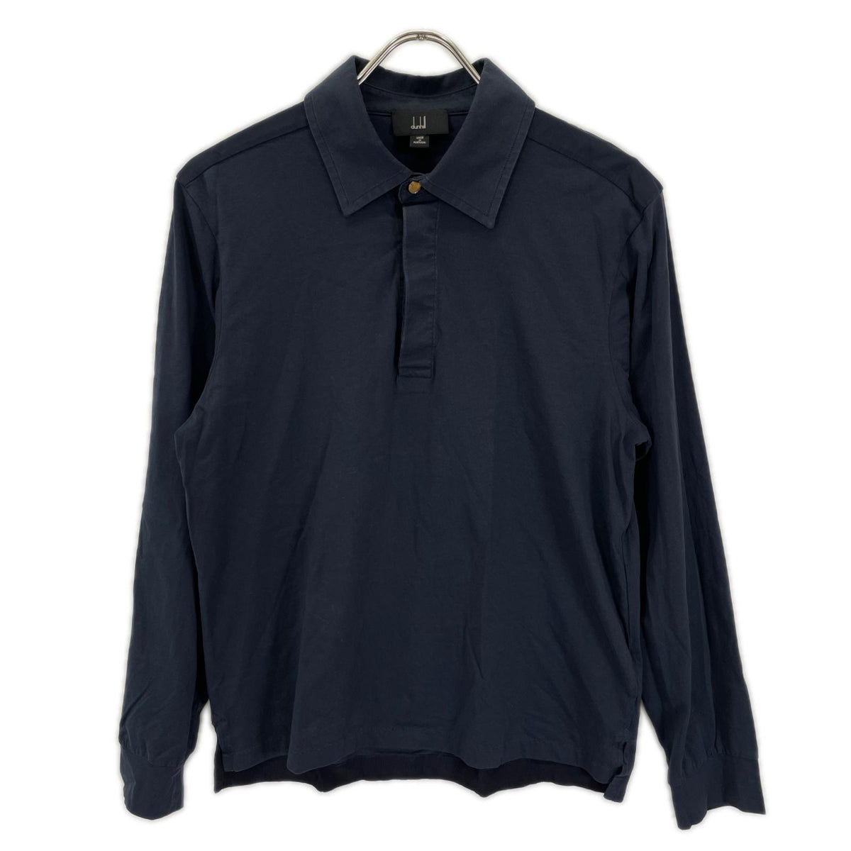 ALFREDDUNHILL Navy Cotton Long Sleeve Shirt Size M