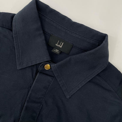 ALFREDDUNHILL Navy Cotton Long Sleeve Shirt Size M