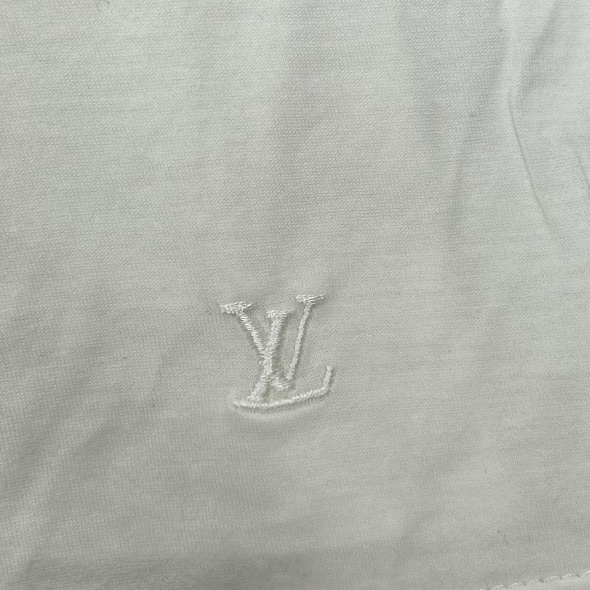 LOUIS VUITTON 2011 White Print Cotton T-Shirt Size XL