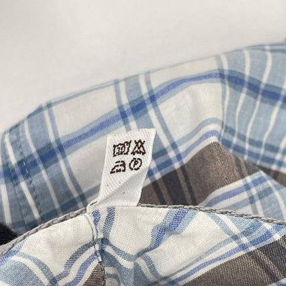 BRUNELLO CUCINELLI Check Pattern Cotton Shirt Multi Size L