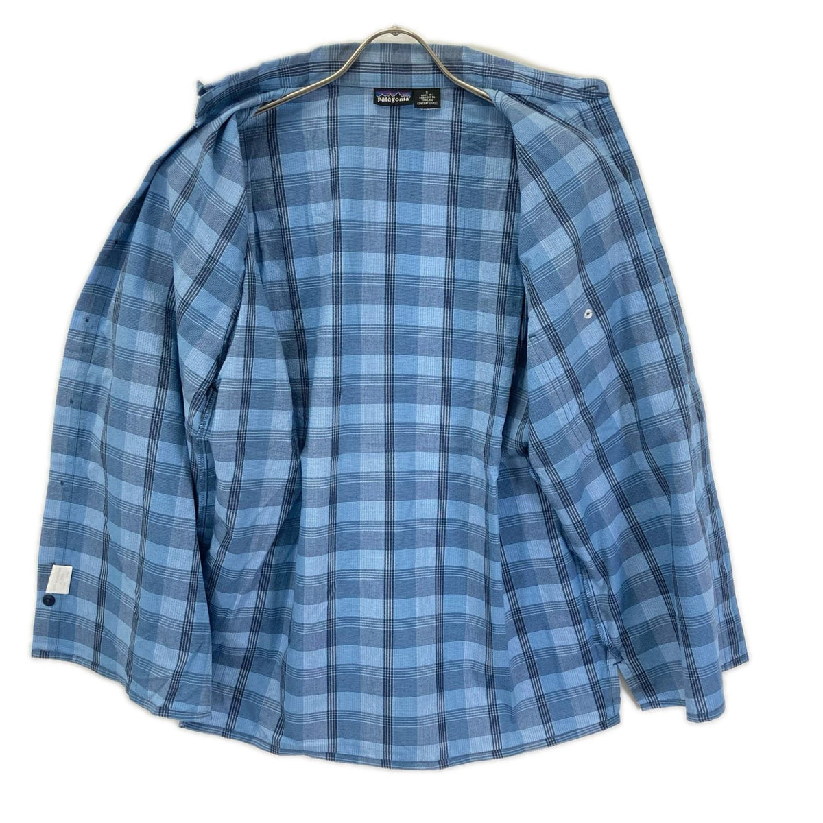 Patagonia '03 Blue Seersucker Check Shirt Size S