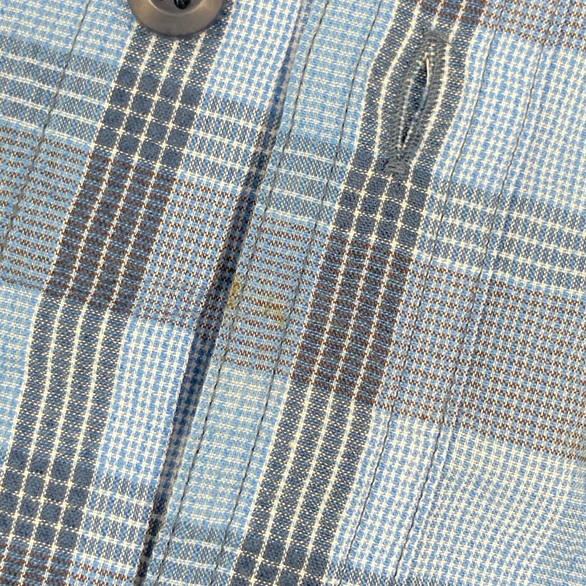 Patagonia '03 Blue Seersucker Check Shirt Size S