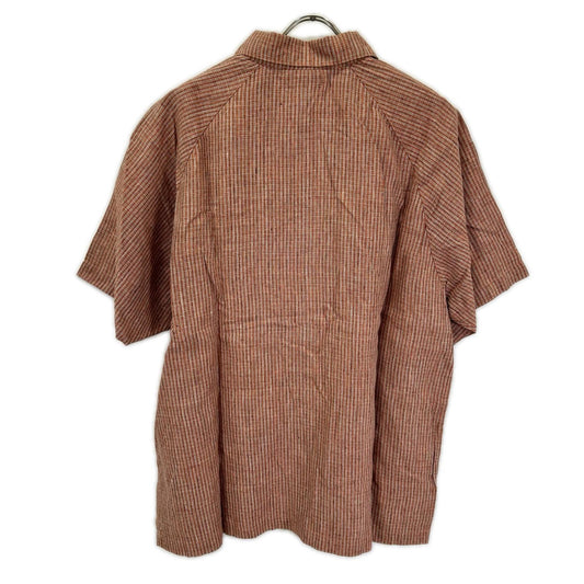 Patagonia Brown All-Over Pattern Hemp Shirt Size M