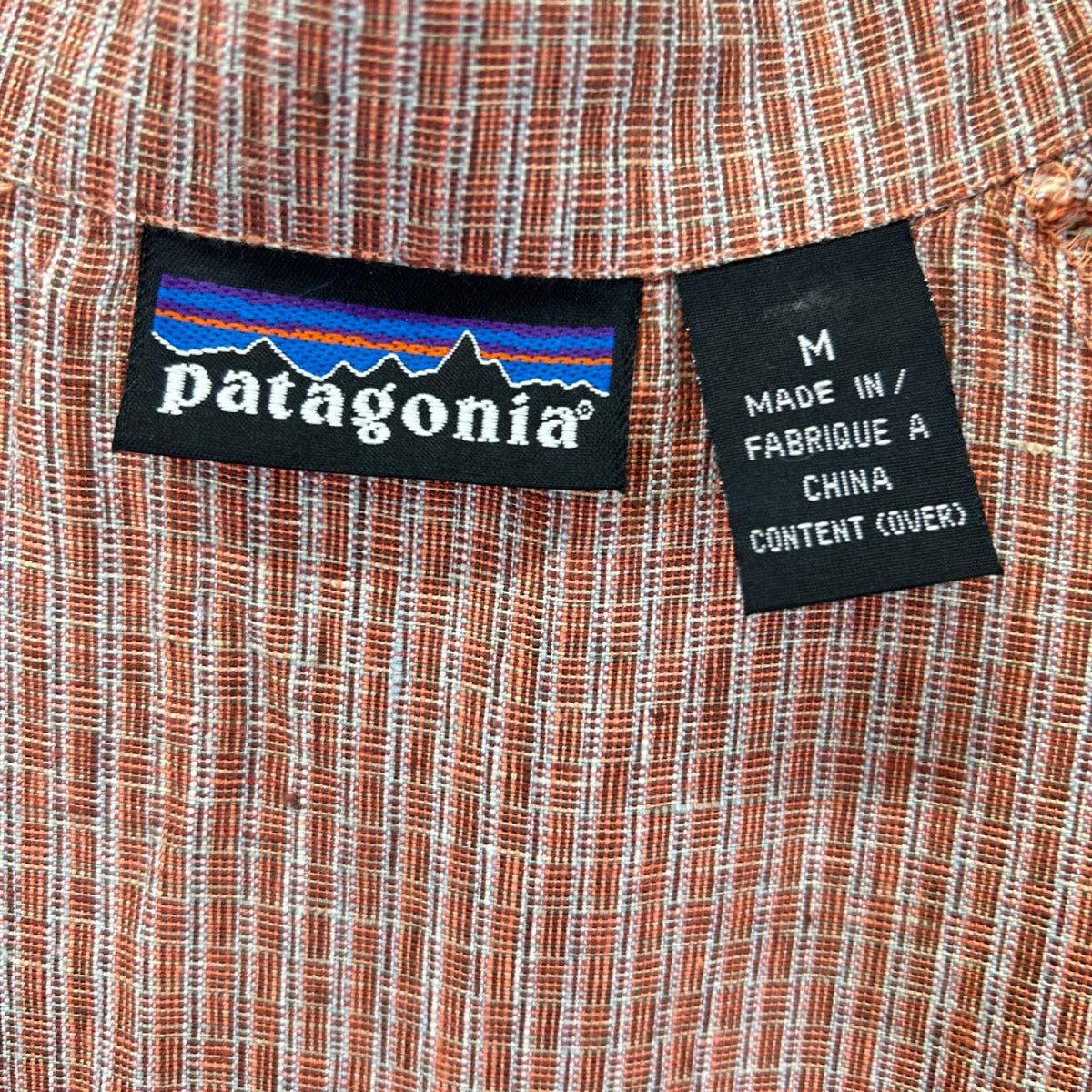 Patagonia Brown All-Over Pattern Hemp Shirt Size M