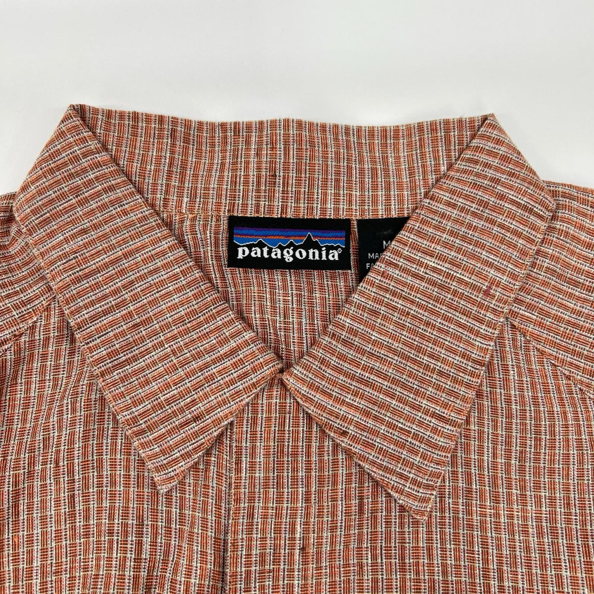 Patagonia Brown All-Over Pattern Hemp Shirt Size M