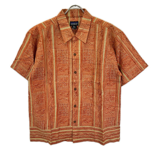 Patagonia '03 Orange Native Pattern Shirt Size M