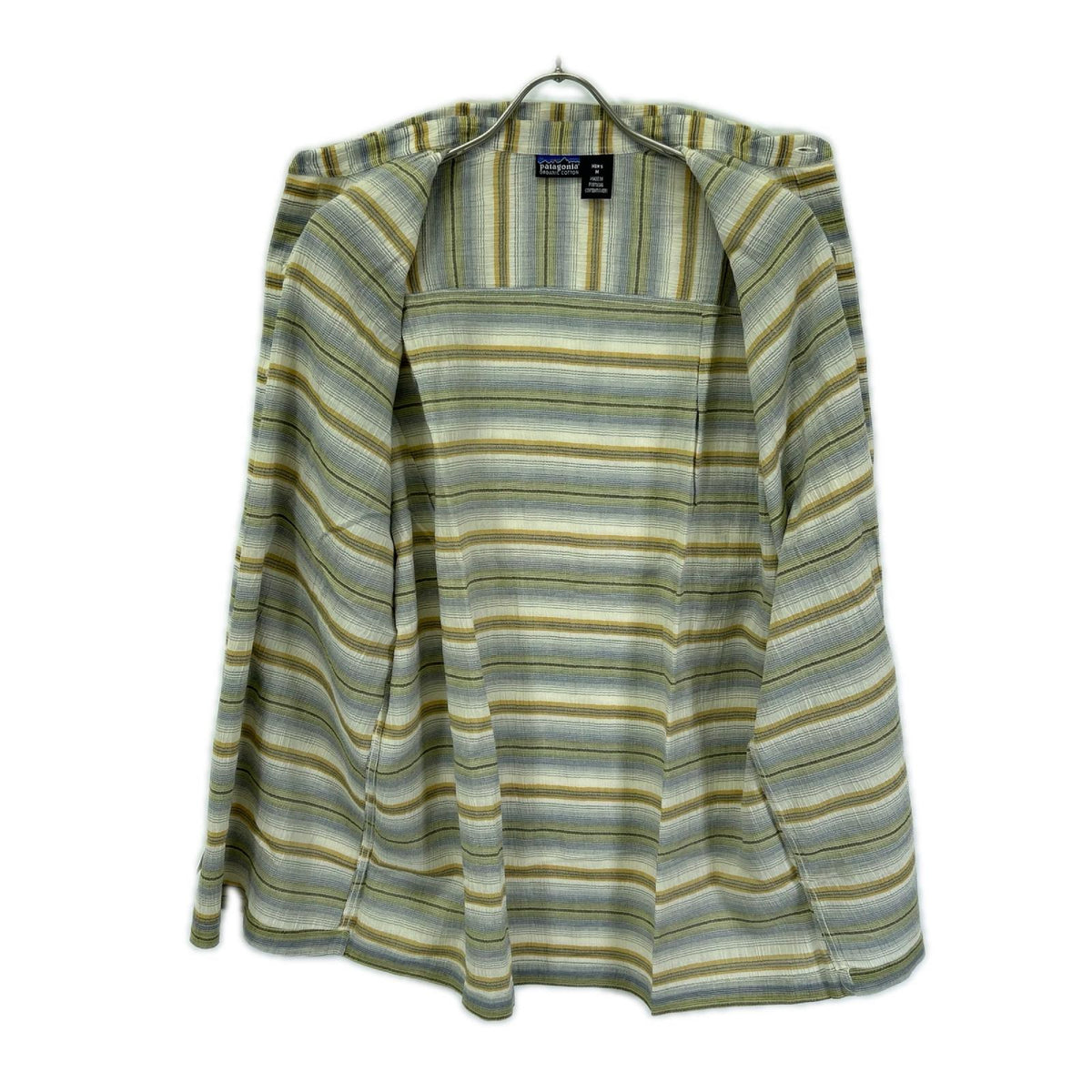 Patagonia '03 Green Stripe Cotton Shirt Size M