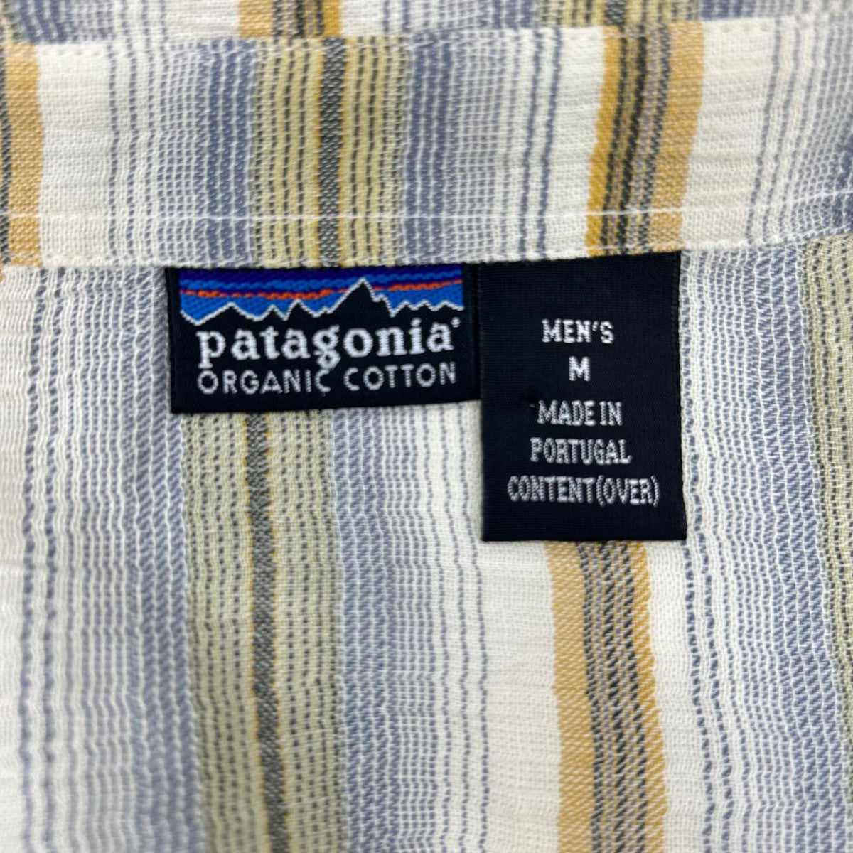 Patagonia '03 Green Stripe Cotton Shirt Size M