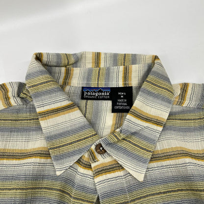 Patagonia '03 Green Stripe Cotton Shirt Size M