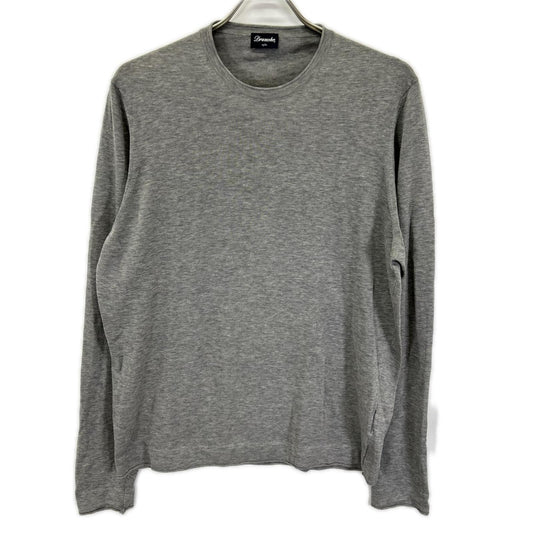 Drumohr BEAMS F Cotton Crew Neck Knit Gray Size 48
