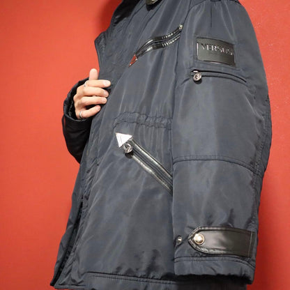 Versus 90s Medusa Metal Nylon Workwear Jacket Size XXL