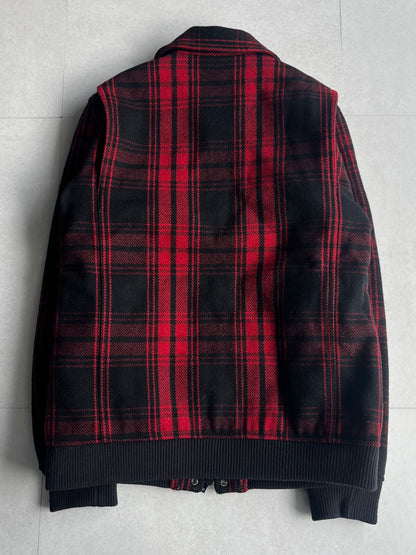 Sophnet. Multi Wool Blend Check Jacket Size S