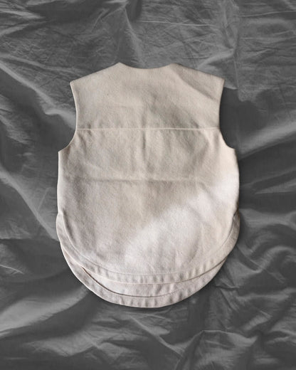 BALENCIAGA 14AW Heavy Cotton Vest White