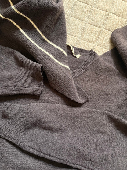 COMME des GARÇONS 80s Wool Attached Sweater Multi