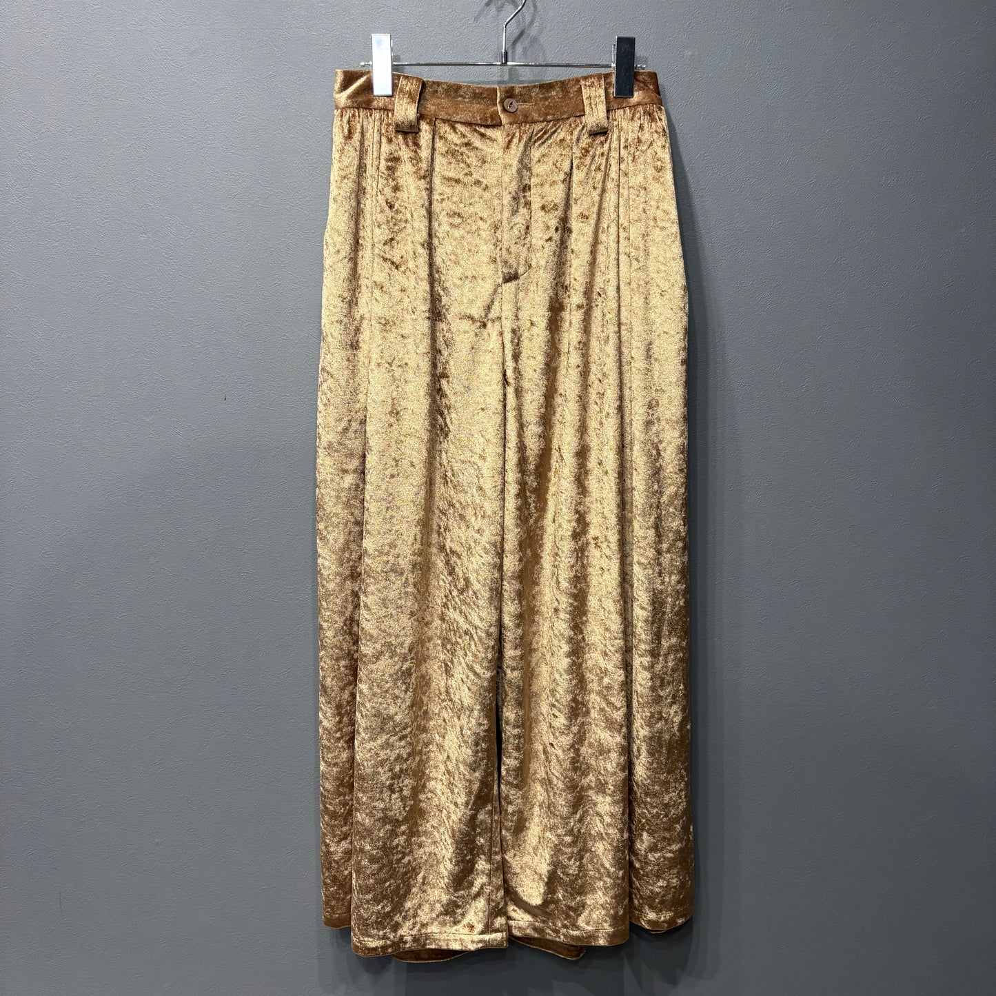 Needles Gold Velour Wide Pants